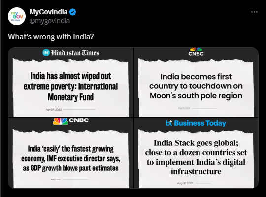 mygovindia twitter post